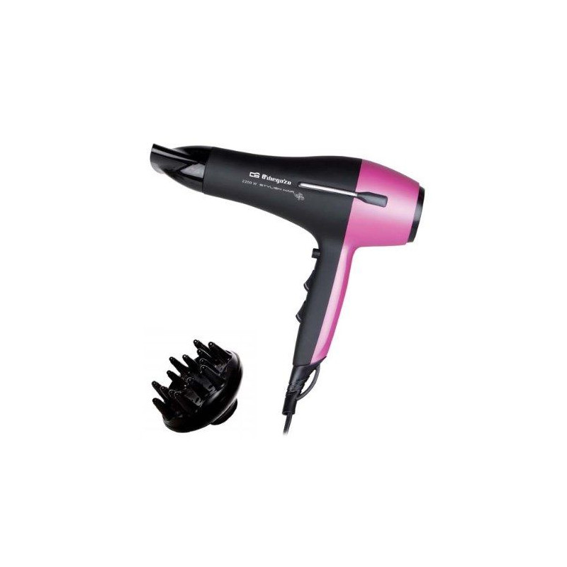 Secador Pelo Orbegozo SE2320, 2200W, 2 potencias,