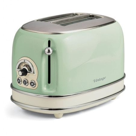 Tostador Ariete 15514, vintage verde, 2 r