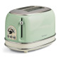 Tostador Ariete 15514, vintage verde, 2 r