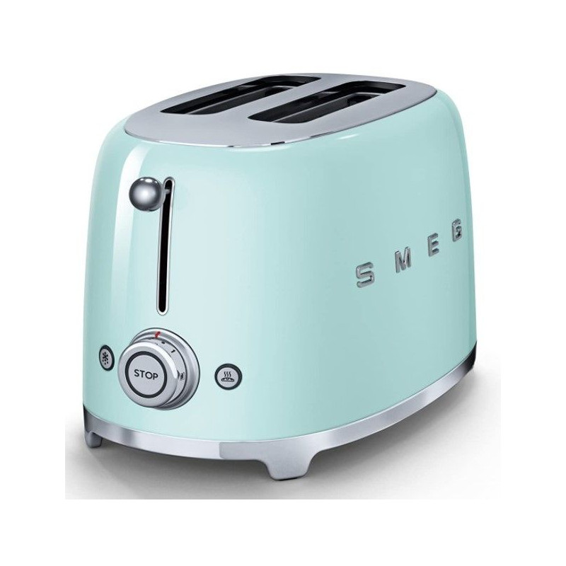 Tostador Smeg TSF01PGEU, 50 style 2 rebanadas verd