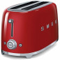 Tostador Smeg TSF02RDEU, 50 style 4 rebanadas rojo