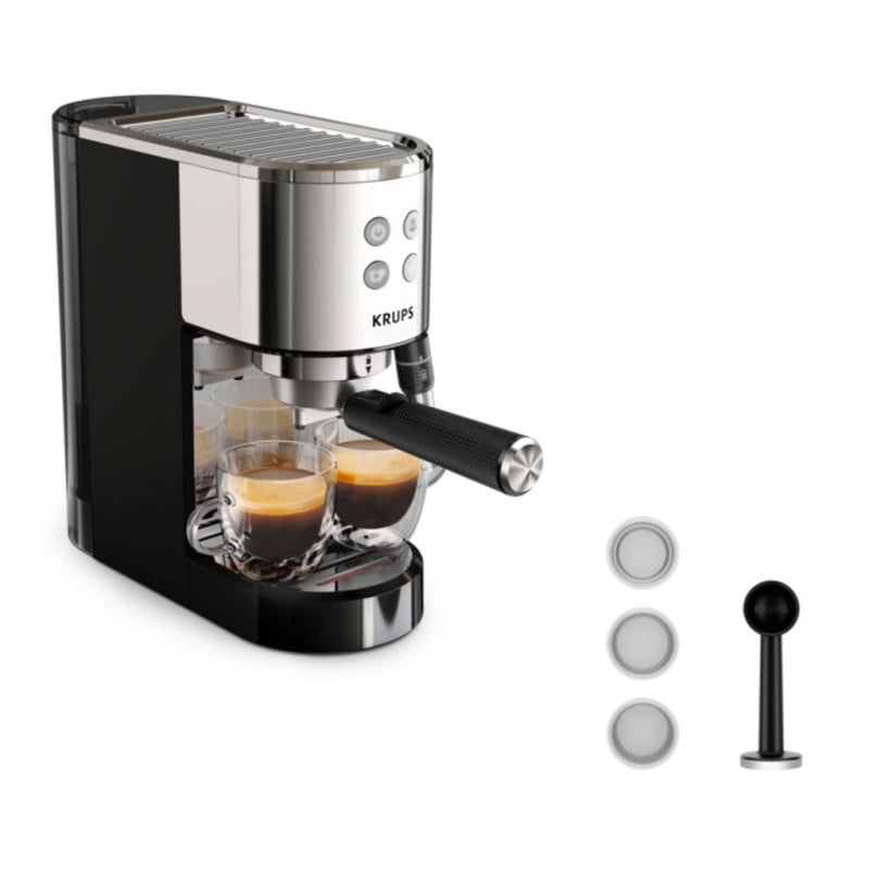 Cafetera Espresso Krups XP444C10, 15bares, diseño