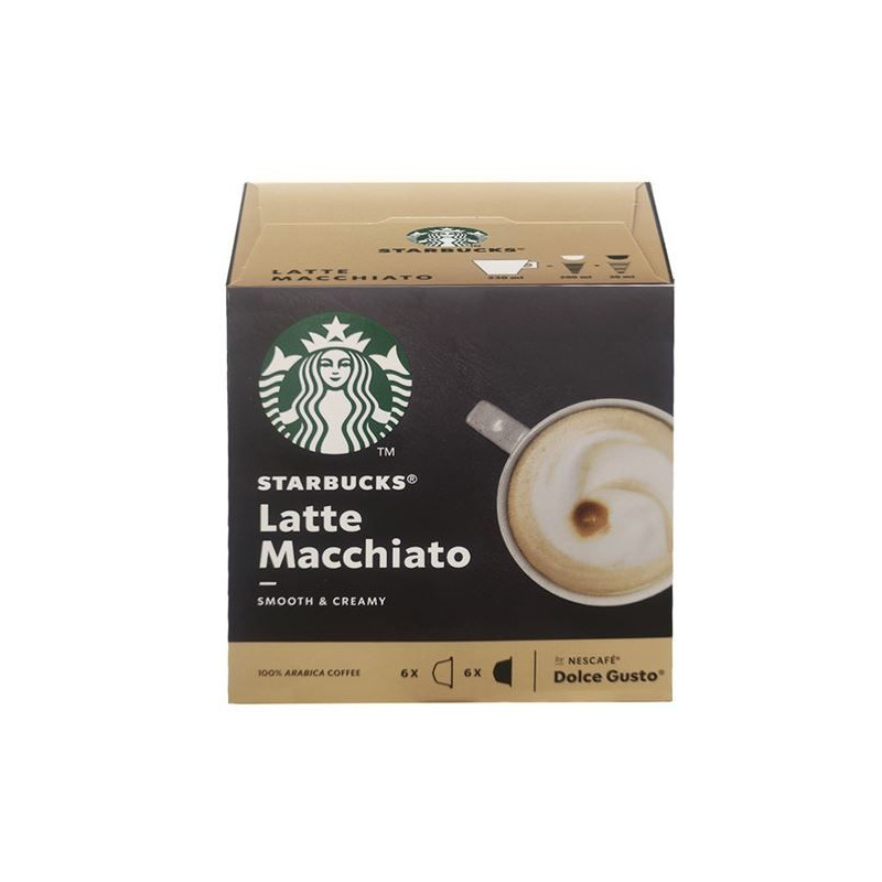 Capsula Starbucks DG Latte Macchiato Suave, 12caps