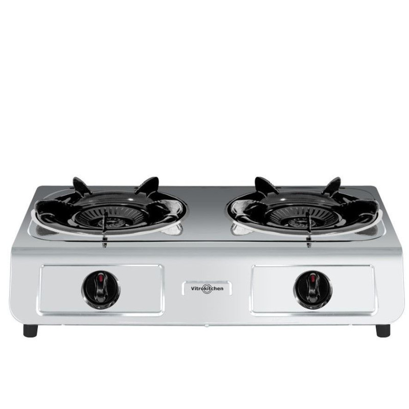 Hornillo Vitrokitchen 260IB, 2 fuego, Triple inox,