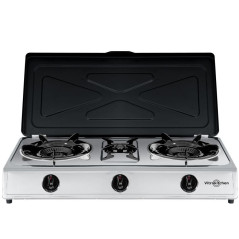 Cocina Vitrokitchen 360IB, 3 fuego, Triple inox, B