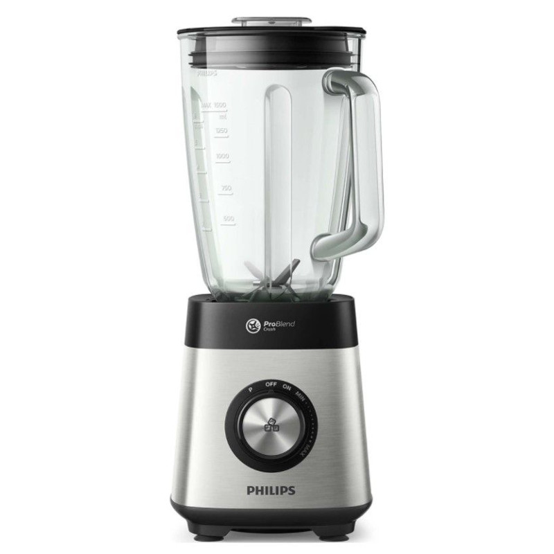 Batidora Vaso Philips HR357190, 1000w, 2L, Cristal