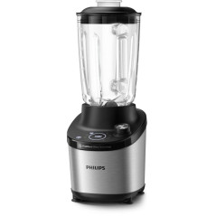 Batidora Vaso Philips HR376000, 1500W, 2L, Cristal