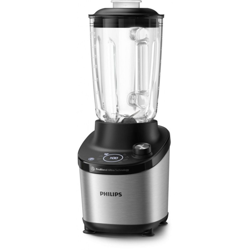 Batidora Vaso Philips HR376000, 1500W, 2L, Cristal