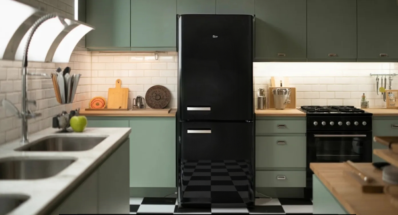 cocina retro frigorifico
